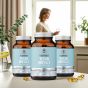 Plantforce Vegan Omega-3 Algae Oil bottles (3 × 120 softgels pack)