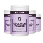 Big Food – Premium Hydrolyseret Kollagenpeptider – 4 x 400 g (3+1 free)