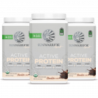 Sunwarrior - Active Protein Chocolate - 3 x 1 kg Voordeelpakket