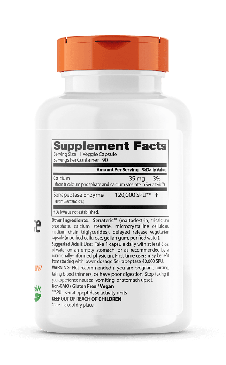 Doctor's Best Serrapeptase 120.000- 90 caps |Best Price