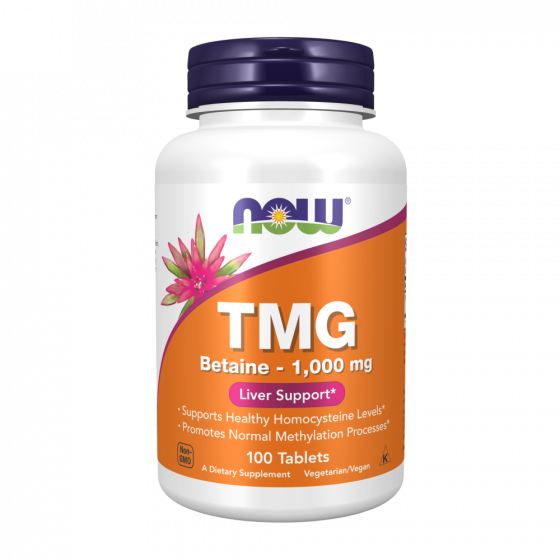 Now Foods - TMG (Trimethylglycine), 1000mg - 100 tablets
