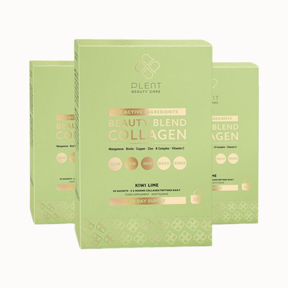 Plent Beauty Blend - Collageen - Kiwi Lime 4x30 sachets - 2+1 Gratis