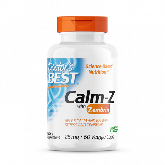 Doctor's Best - Calm-Z with Zembrin - 25 mg - 60 v-caps