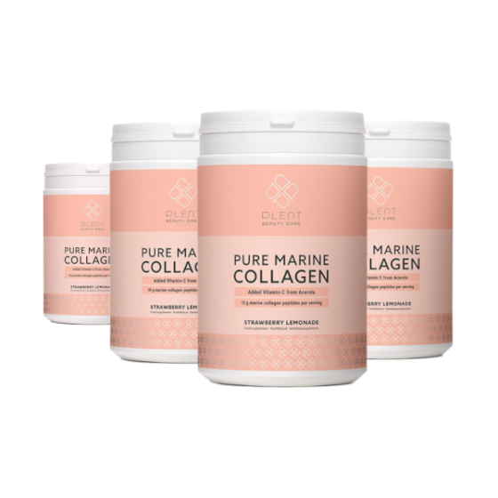 Pure Marine Collageen +C - Strawberry Lemonade - 3+1 Gratis