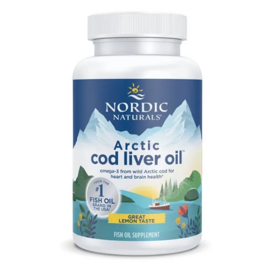 Nordic Naturals - Arctic Cod Liver Oil - 750mg - Lemon - 180 softgels