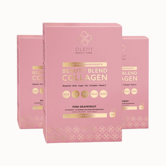 Plent Beauty Blend - Collageen - Pink Grapefruit - 3x30 sachets (2+1 gratis)