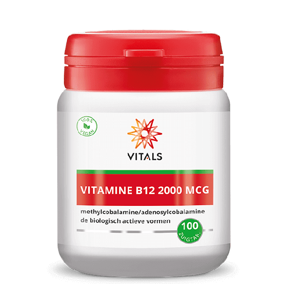 Vitals - Vitamine B12 - 100 Zuigtabletten (2000 mcg)