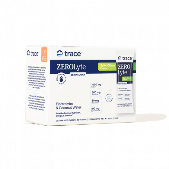 Trace Minerals - ZEROLyte, Salty Citrus - 30 packets