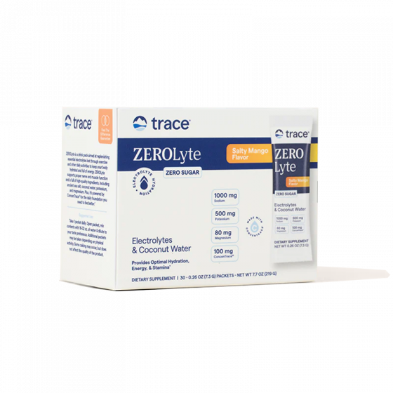 Trace Minerals - ZEROLyte, Salty Mango - 30 packets