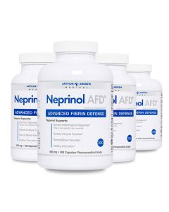 Arthur Andrew - Neprinol - 300 capsules - 3+1 FREE (+ Serrapeptase & Nattokinase)