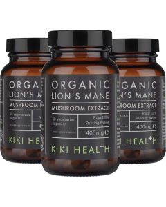 KiKi Health - Lion’s Mane’s Extract - Bio – 3 x 60 Vegicaps