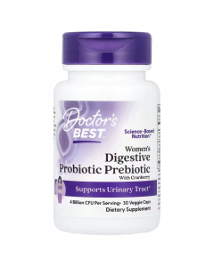 Doctor's Best - Women's Digestive Probiotic Prebiotic  - 30 VCaps - CLEAROUT