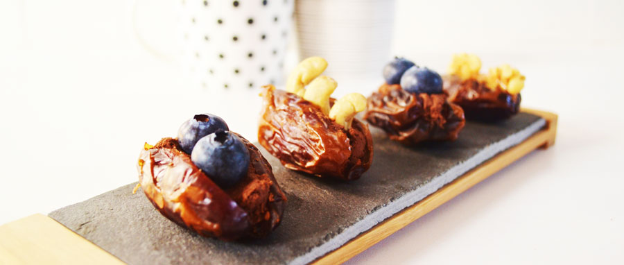 Vegan stuffed dates recipe