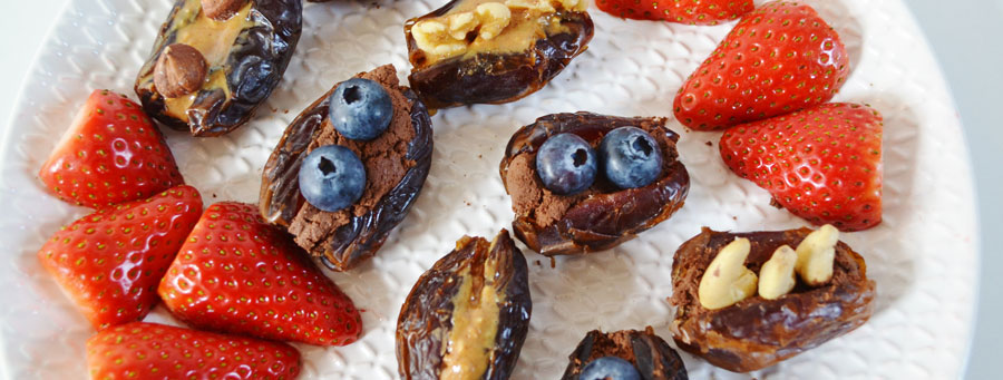 Vegan stuffed dates recipe